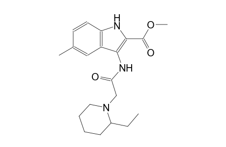 methyl 3-{[(2-ethyl-1-piperidinyl)acetyl]amino}-5-methyl-1H-indole-2-carboxylate