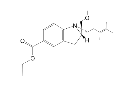 (2S*)-1,2-[(S*)-1-(3,4-Dimethyl-3-pentenyl)-1-(methoxymethyl)methylene]-5-ethoxycarbonylindoline