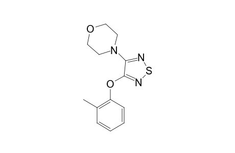 3-(2-METHYLPHENOXY)-4-MORPHOLINO-1,2,5-THIADIAZOLE