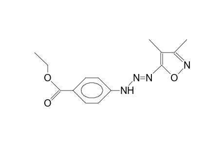 3-(4-Ethoxycarbonyl-phenyl)-1-(3,4-dimethyl-5-isoxazolyl)-triazene