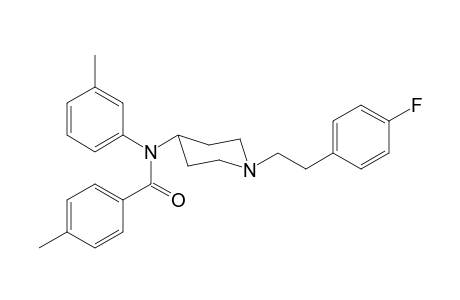 N-(1-[2-(4-Fluorophenyl)ethyl]piperidin-4-yl)-N-3-methylphenyl-4-methylbenzamide