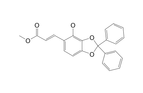 (E)-3-[4-hydroxy-2,2-di(phenyl)-1,3-benzodioxol-5-yl]acrylic acid methyl ester