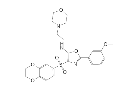 4-morpholineethanamine, N-[4-[(2,3-dihydro-1,4-benzodioxin-6-yl)sulfonyl]-2-(3-methoxyphenyl)-5-oxazolyl]-