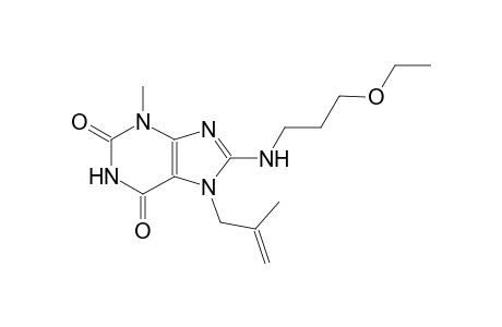 8-[(3-ethoxypropyl)amino]-3-methyl-7-(2-methyl-2-propenyl)-3,7-dihydro-1H-purine-2,6-dione
