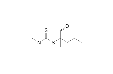 2-(Dimethylaminothiocarbonylthio)-2-methylvaleraldehyde