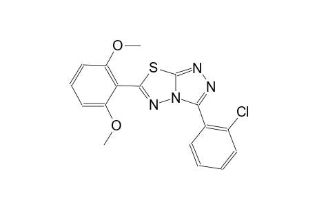 3-(2-chlorophenyl)-6-(2,6-dimethoxyphenyl)[1,2,4]triazolo[3,4-b][1,3,4]thiadiazole