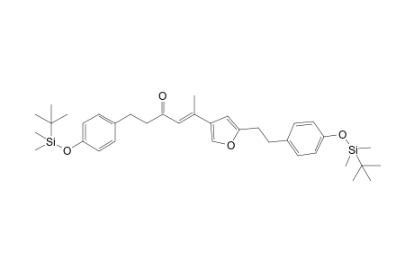 (E)-1-[4-(t-Butyldimethylsilanyloxy)phenyl]-5-(5-{2-[4-(tbutyldimethylsilanyloxy)phenyl]ethyl}furan-3-yl)hex-4-en-3-one