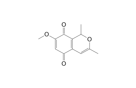 7-Methoxy-1,3-dimethyl-1H-2-benzopyran-5,8-dione