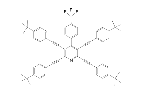 4-(4-(Trifluoromethyl)phenyl)-2,3,5,6-tetrakis((4-(tert-butyl)-phenyl)ethynyl)pyridine