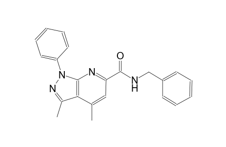1H-pyrazolo[3,4-b]pyridine-6-carboxamide, 3,4-dimethyl-1-phenyl-N-(phenylmethyl)-