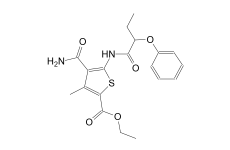 ethyl 4-(aminocarbonyl)-3-methyl-5-[(2-phenoxybutanoyl)amino]-2-thiophenecarboxylate