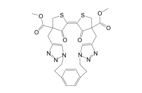 8(1,4)-Benzena-3(4,4')[4,4'-di(methoxycarbonyl)-3,3'-dioxo-2,2'-bithiolanylidena]-1(1,4),5(4,1)-di[1,2,3]triazolacyclodecaphane