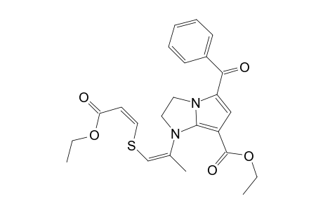 Ethyl (2Z,5Z)-6-[5-(benzoyl)-2,3-dihydro-7-(ethoxycarbonyl)-1H-pyrrolo[1,2-a]imidazol-1-yl]-4-thiahepta-2,5-dienoate