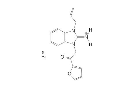 1-allyl-3-[2-(2-furyl)-2-oxoethyl]-1,3-dihydro-2H-benzimidazol-2-iminium bromide