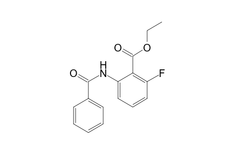 Benzoic acid, 2-(benzoylamino)-6-fluoro-, ethyl ester