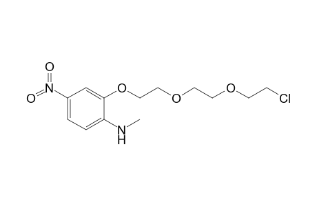 N-Methylamino-4-nitro-2-(9-chloro-1,4,7-trioxanonyl)benzene