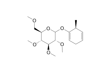 1.beta.-(per-O-Methyl-.beta.,D-glucopyranosyloxy)-6-methyl-1,4-cyclohexadiene