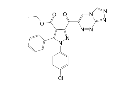 6-[1-(4-Chlorophenyl)-5-Phenyl-4-ethoxycarbonyl-1H-pyrazol-3-carbonyl]-[1,2,4]triazolo[3,4-c][1,2,4]triazine