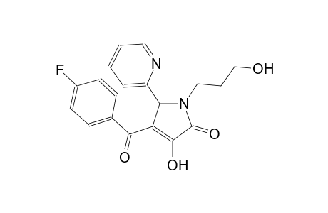 2H-pyrrol-2-one, 4-(4-fluorobenzoyl)-1,5-dihydro-3-hydroxy-1-(3-hydroxypropyl)-5-(2-pyridinyl)-