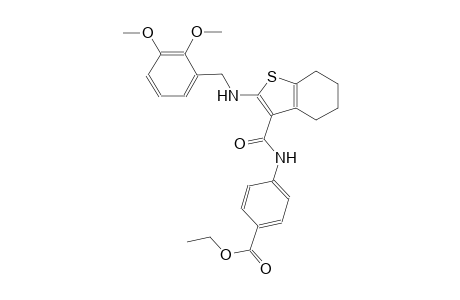 benzoic acid, 4-[[[2-[[(2,3-dimethoxyphenyl)methyl]amino]-4,5,6,7-tetrahydrobenzo[b]thien-3-yl]carbonyl]amino]-, ethyl ester