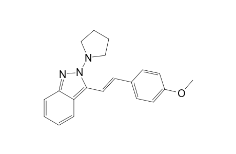 (E)-3-(4-methoxystyryl)-2-(pyrrolidin-1-yl)-2H-indazole