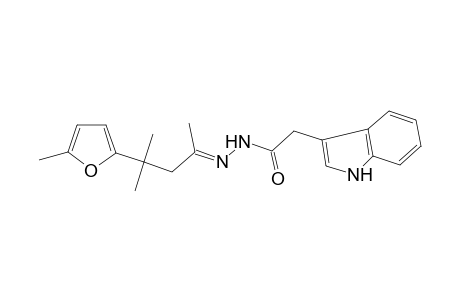 2-(1H-indol-3-yl)-N-[(E)-[4-methyl-4-(5-methyl-2-furanyl)pentan-2-ylidene]amino]acetamide