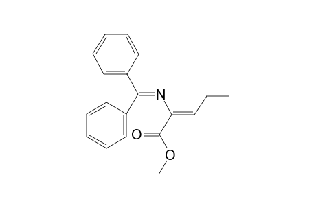 Methyl (Z)-N-(diphenylmethylene)-2,3-didehydro-3-ethylalaninate