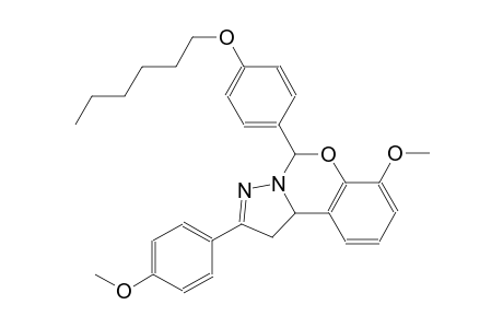 5-[4-(hexyloxy)phenyl]-7-methoxy-2-(4-methoxyphenyl)-1,10b-dihydropyrazolo[1,5-c][1,3]benzoxazine