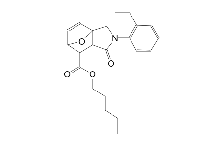 pentyl 3-(2-ethylphenyl)-4-oxo-10-oxa-3-azatricyclo[5.2.1.0~1,5~]dec-8-ene-6-carboxylate