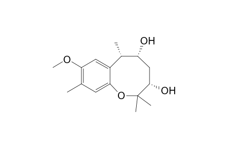 (3S,5R,6S)-8-methoxy-2,2,6,9-tetramethyl-3,4,5,6-tetrahydro-1-benzoxocin-3,5-diol