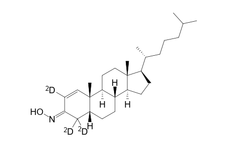 (5R,8S,9S,10S,13R,14S,17R)-2,4,4-trideuterio-10,13-dimethyl-17-[(2R)-6-methylheptan-2-yl]-6,7,8,9,11,12,14,15,16,17-decahydro-5H-cyclopenta[a]phenanthren-3-one oxime