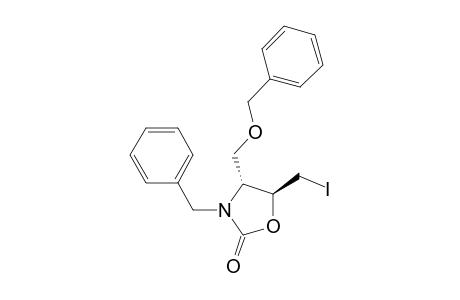 2-Oxazolidinone, 5-(iodomethyl)-4-[(phenylmethoxy)methyl]-3-(phenylmethyl)-, trans-