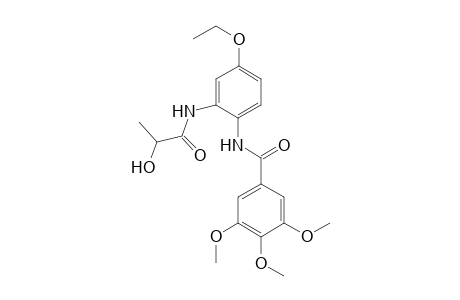 Benzamide, N-[4-ethoxy-2-[(2-hydroxy-1-oxopropyl)amino]phenyl]-3,4,5-trimethoxy-