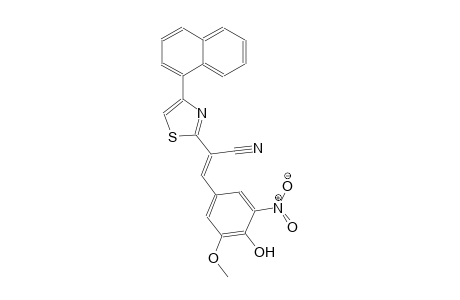 (2E)-3-(4-hydroxy-3-methoxy-5-nitrophenyl)-2-[4-(1-naphthyl)-1,3-thiazol-2-yl]-2-propenenitrile