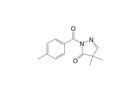 4,4-Dimethyl-2-(4-methylbenzoyl)pyrazol-3-one