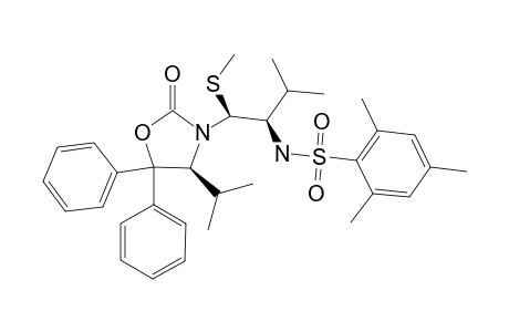 N-[(1R,2S)-2-[(S)-4-ISOPROPYL-2-OXO-5,5-DIPHENYLOXAZOLIDIN-3-YL]-2-METHYL-SULFANYL-1-ISOPROPYLETHYL]-2,4,6-TRIMETHYL-BENZENESULFONAMIDE