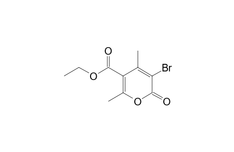 3-bromo-4,6-dimethyl-2-oxo-2H-pyran-5-carboxylic acid, ethyl ester
