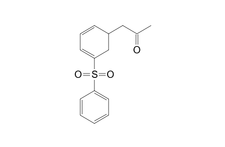 1-[5-(Phenylsulfonyl)-2,4-cyclohexadien-1-yl]propan-2-one