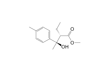 Anti-methyl 2-ethyl-3-hydroxy-3-(4-methylphenyl)butanoate