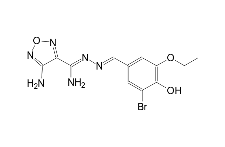 1,2,5-oxadiazole-3-carbohydrazonamide, 4-amino-N'-[(E)-(3-bromo-5-ethoxy-4-hydroxyphenyl)methylidene]-