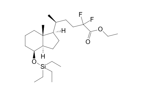 (8S,20S)-des-A,B-20-(3',3'-Difluoro-3'-ethoxycarbonylpropyl)-8.beta.-[(triethylsilyl)oxy]pregnane