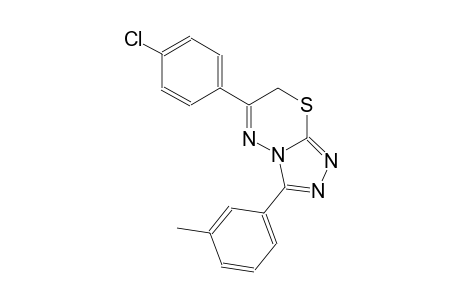 6-(4-chlorophenyl)-3-(3-methylphenyl)-7H-[1,2,4]triazolo[3,4-b][1,3,4]thiadiazine