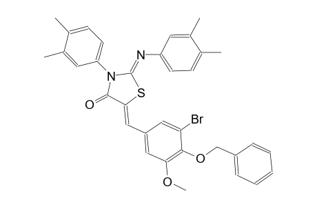 (2Z,5Z)-5-[4-(benzyloxy)-3-bromo-5-methoxybenzylidene]-3-(3,4-dimethylphenyl)-2-[(3,4-dimethylphenyl)imino]-1,3-thiazolidin-4-one