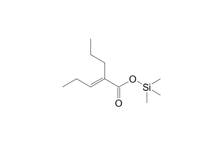 (E)-2-Propyl-2-pentenoic acid trimethylsilyl ester