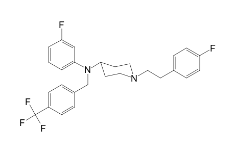 N-3-Fluorophenyl-1-[2-(4-fluorophenyl)ethyl]-N-([4-(trifluoromethyl)phenyl]methyl)piperidin-4-amine