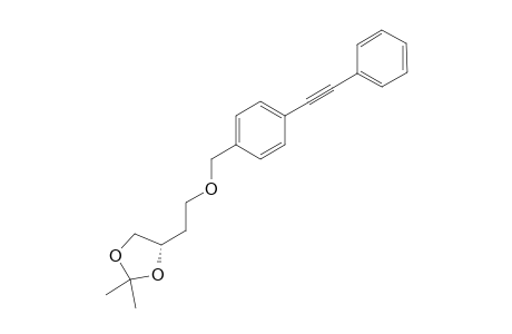 (S)-2,2-DIMETHYL-4-[2-(4-PHENYLETHYNYLBENZYLOXY)-ETHYL]-1,3-DIOXOLANE