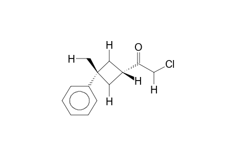 CIS-1-PHENYL-1-METHYL-3-(2-CHLORO-1-OXOETHYL)CYCLOBUTANE