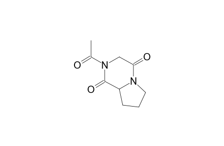 1,4-Diazabicyclo[4.3.0]nonan-2,5-dione, N-acetyl-