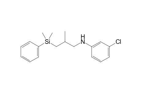 N-(2-Methyl-3-(dimethyl(phenyl)silyl)propyl)-3-chloroaniline