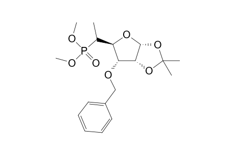 3-O-Benzyl-5,6-dideoxy-1,2-O-isopropylidene-5-dimethoxyphosphinyl-.beta.,L-talofuranose